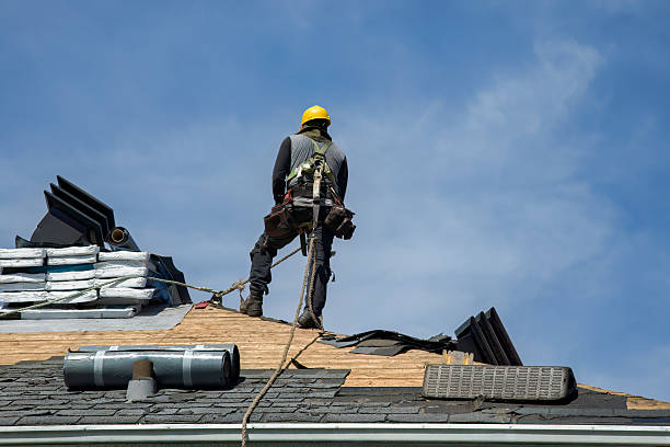 Professional Roofing technician working in Chanhassen, MN